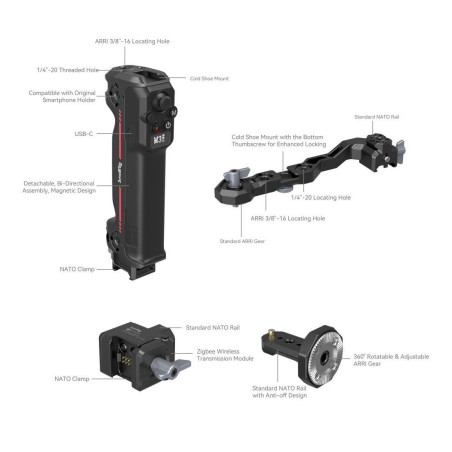 3919 Wireless Control Sling Handgrip for DJI RS Series D