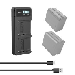 4086 Chargeur double batteries type Sony NP-F Découvrez