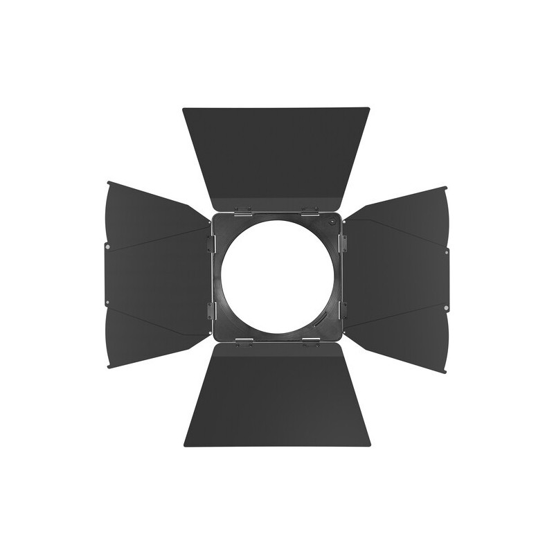 Fresnel barndoor for 8 inch lens