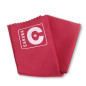 Chiffon microfibre Caruba pour lentilles 20x20 rouge