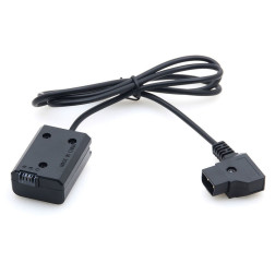 Sony NP-FW50 Full Decoding Dummy Battery + D-TAP (straight cable) Caruba