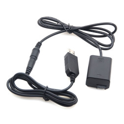 Sony NP-FW50 Full Decoding Dummy Battery + 5V 2A single USB cable Caruba