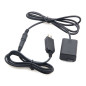 Sony NP-FW50 Full Decoding Dummy Battery + 5V 2A single USB cable Sony NP-FW50 Full Decoding Dummy Battery + 5V 2A single USB cable