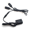 Sony NP-FW50 Full Decoding Dummy Battery + 5V 2A dual USB cable Caruba