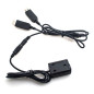 Sony NP-FW50 Full Decoding Dummy Battery + 5V 2A dual USB cable Sony NP-FW50 Full Decoding Dummy Battery + 5V 2A dual USB cable
