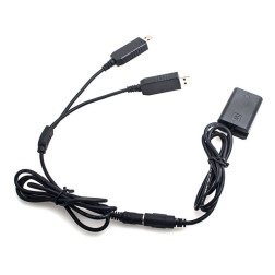 Sony NP-FW50 Full Decoding Dummy Battery + 5V 2A dual USB cable Caruba