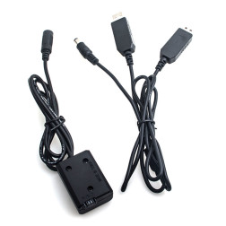 Sony NP-FW50 Full Decoding Dummy Battery + 5V 2A dual USB cable Caruba