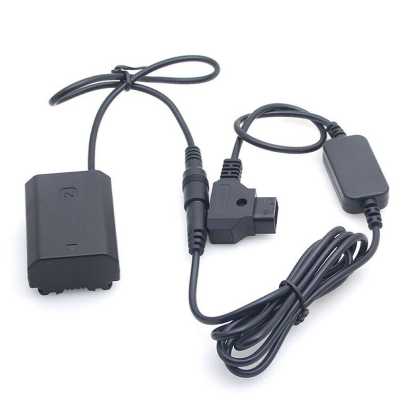 Sony NP-FZ100 Full Decoding Dummy Battery + D-TAP (straight cable)