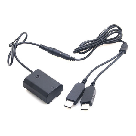 Sony NP-FZ100 Full Decoding Dummy Battery + 5V 2A dual U Caruba