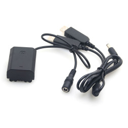 Sony NP-FZ100 Full Decoding Dummy Battery + 5V 2A dual USB cable Caruba