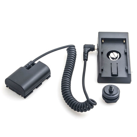 Canon LP-E6 Full Decoding Dummy Battery + F970 Battery Sleeve (spring cable) Caruba