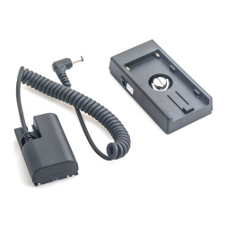 Canon LP-E6 Full Decoding Dummy Battery + F970 Battery Sleeve (spring cable) Caruba