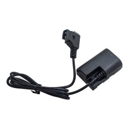 Canon LP-E6 Full Decoding Dummy Battery + D-TAP B Type Port (straight cable) Caruba