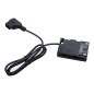 Canon LP-E6 Full Decoding Dummy Battery + D-TAP B Type Port (straight cable)