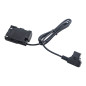 Canon LP-E6 Full Decoding Dummy Battery + D-TAP B Type Port (straight cable)