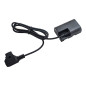 Canon LP-E6 Full Decoding Dummy Battery + D-TAP B Type Port (straight cable)