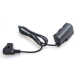 Canon LP-E6 Full Decoding Dummy Battery + D-TAP B Type Port (straight cable) Caruba
