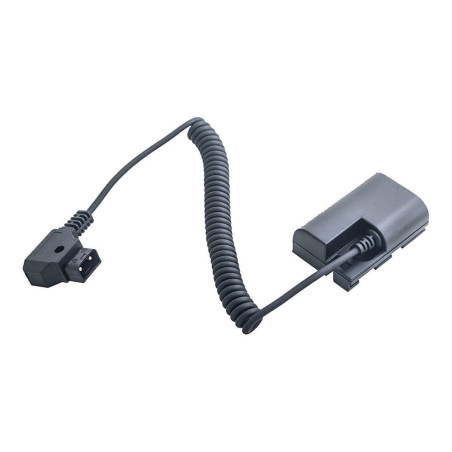 Canon LP-E6 Full Decoding Dummy Battery + D-TAP B Type Port (spring cable)