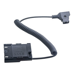 Canon LP-E6 Full Decoding Dummy Battery + D-TAP B Type Port (spring cable) Caruba