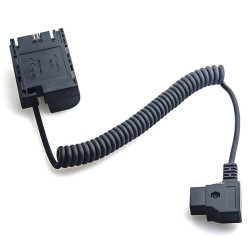 Canon LP-E6 Full Decoding Dummy Battery + D-TAP B Type Port (spring cable) Caruba