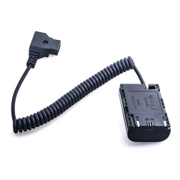 Canon LP-E6 Full Decoding Dummy Battery + D-TAP B Type Port (spring cable) Caruba