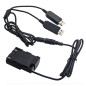 Canon LP-E6 Full Decoding Dummy Battery + 5V 2A Dual USB Cable Canon LP-E6 Full Decoding Dummy Battery + 5V 2A Dual USB Cable