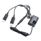 Canon LP-E6 Full Decoding Dummy Battery + 5V 2A Dual USB Cable Canon LP-E6 Full Decoding Dummy Battery + 5V 2A Dual USB Cable