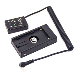 Canon LP-E17 (DR-E18) Dummy Battery + F970 Battery Sleeve (spring cable) Caruba