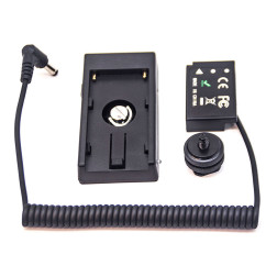 Canon LP-E17 (DR-E18) Dummy Battery + F970 Battery Sleeve (spring cable) Caruba