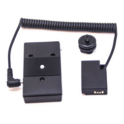 Canon LP-E17 (DR-E18) Dummy Battery + F970 Battery Sleeve (spring cable) Caruba