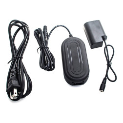 Panasonic DMW-DCC12 Full Decoding Dummy Battery + DMW-AC8 Power Adapter (US / European / UK standard) Caruba