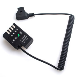 Panasonic DMW-DCC12 Full Decoding Dummy Battery + D-TAP B-Type Port (spring cable) Caruba