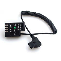 Panasonic DMW-DCC12 Full Decoding Dummy Battery + D-TAP B-Type Port (spring cable) Caruba
