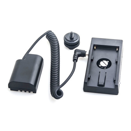 Panasonic DMW-DCC12 Full Decoding Dummy Battery + F970 Battery Sleeve (spring cable)