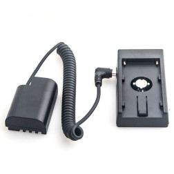Panasonic DMW-DCC12 Full Decoding Dummy Battery + F970 Battery Sleeve (spring cable) Caruba