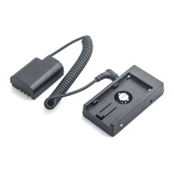 Panasonic DMW-DCC12 Full Decoding Dummy Battery + F970 Battery Sleeve (spring cable) Caruba
