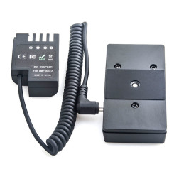 Panasonic DMW-DCC12 Full Decoding Dummy Battery + F970 Battery Sleeve (spring cable) Caruba