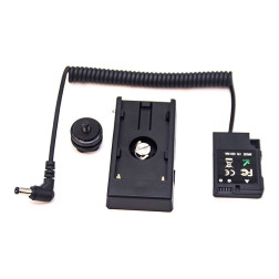 Nikon EN-EL14 Full Decoding Dummy Battery + F970 Battery Sleeve (spring cable) Caruba