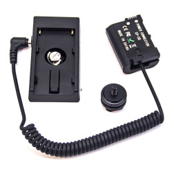 Nikon EN-EL15 Full Decoding Dummy Battery + F970 Battery Sleeve (spring cable) Caruba