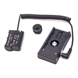 Nikon EN-EL15 Full Decoding Dummy Battery + F970 Battery Sleeve (spring cable) Caruba