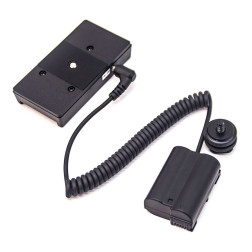 Nikon EN-EL15 Full Decoding Dummy Battery + F970 Battery Sleeve (spring cable) Caruba