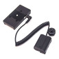 Nikon EN-EL15 Full Decoding Dummy Battery + F970 Battery Sleeve (spring cable)