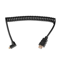 HDMI-MicroHDMI Spring Wire Angled Caruba