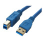 USB 3.0 | A mâle - B mâle | 3 mètres USB 3.0 | A mâle - B mâle | 3 mètres