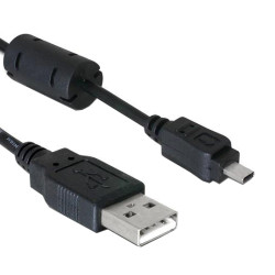 Caruba USB 2.0 | A Male - Mini Male 8-pin (UC-E6 voor Nikon) | 1 meter Caruba