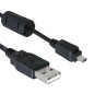 USB 2.0 | A mâle - Mini mâle 8 broches (UC-E6 pour Nikon) | 1 mètre USB 2.0 | A mâle - Mini mâle 8 broches (UC-E6 pour Nikon) | 1 mètre