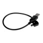 USB 2.0 | A mâle - Mini mâle coudé USB 2.0 | A mâle - Mini mâle coudé