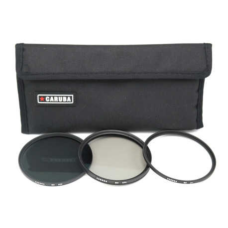 UV + CPL + ND8 Filter Kit 58mm Caruba