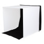 Studio Photo Portable 40x40x40cm avec Lampes Halogènes en Vrac Studio Photo Portable 40x40x40cm avec Lampes Halogènes en Vrac