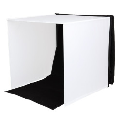 Studio Photo Portable 40x40x40cm avec Lampes LED Caruba